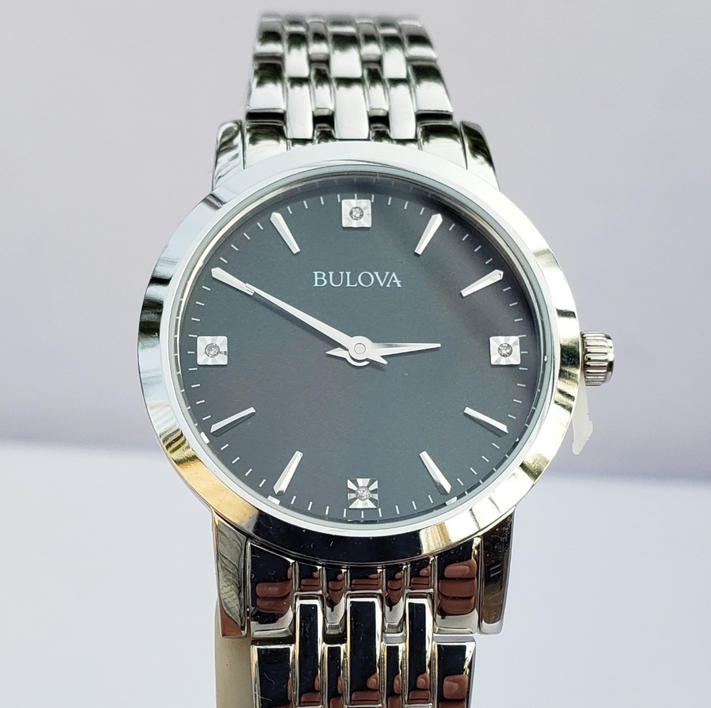 Bulova Women's Diamond Stainless Steel Watch
